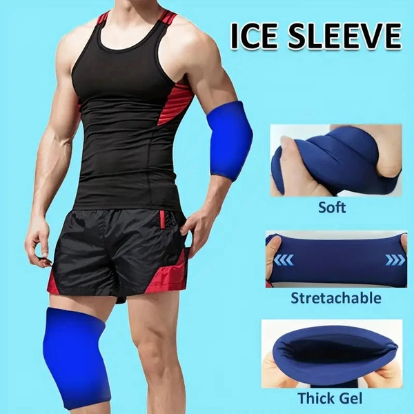Multipurpose Gel Ice Sleeve – Reusable Hot & Cold Pack for Elbow, Knee, Ankle & Hand