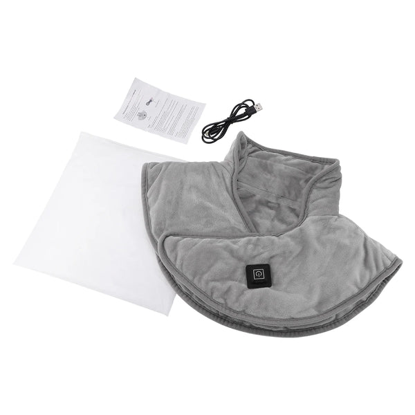 Electric Heating Shoulder & Neck Pad – Cervical Wrap with 3 Heat Settings Soft Hot Compress Back Shawl