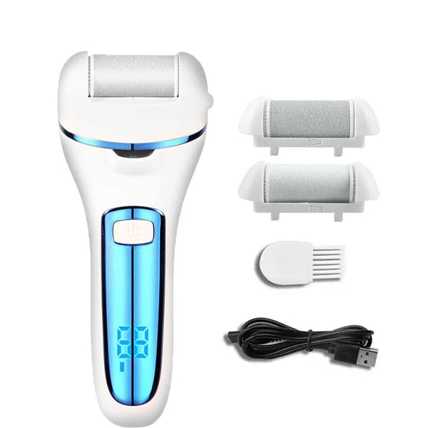 Electric Foot File & Sandpaper Heel Grinder – Professional Pedicure Tool for Dead Hard Skin & Callus Removal