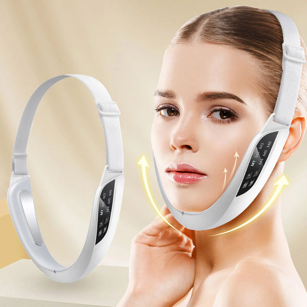 Electric V-Line EMS Face Lifting Massager – Microcurrent Double Chin Reducer