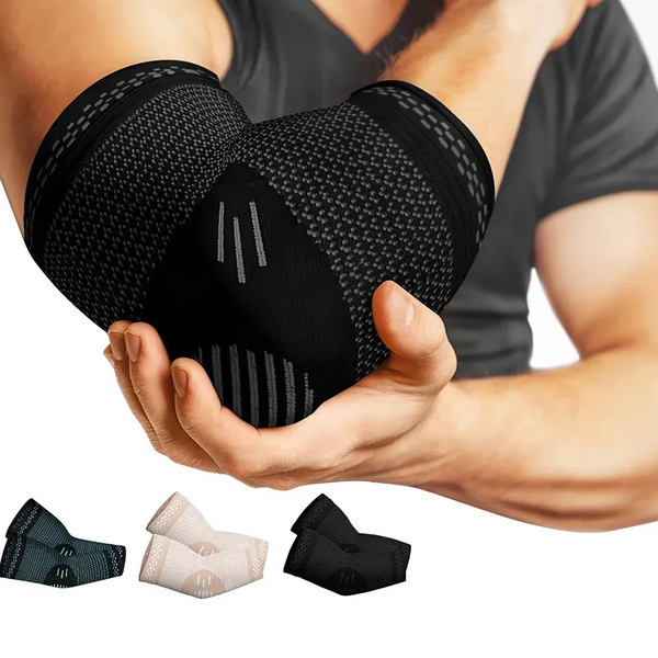 Elastic Compression Elbow Brace Sleeve – Breathable Joint Support for Tendonitis & Tennis Elbow