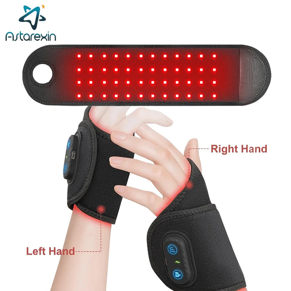 Wireless Red Light Therapy Wrist & Ankle Strap – 660nm & 850nm for Tenosynovitis & Pain Relief