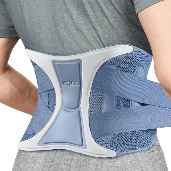 NEENCA Adjustable Back Support Brace – Lumbar Support Belt for Lower Back Pain, Sciatica & Scoliosis