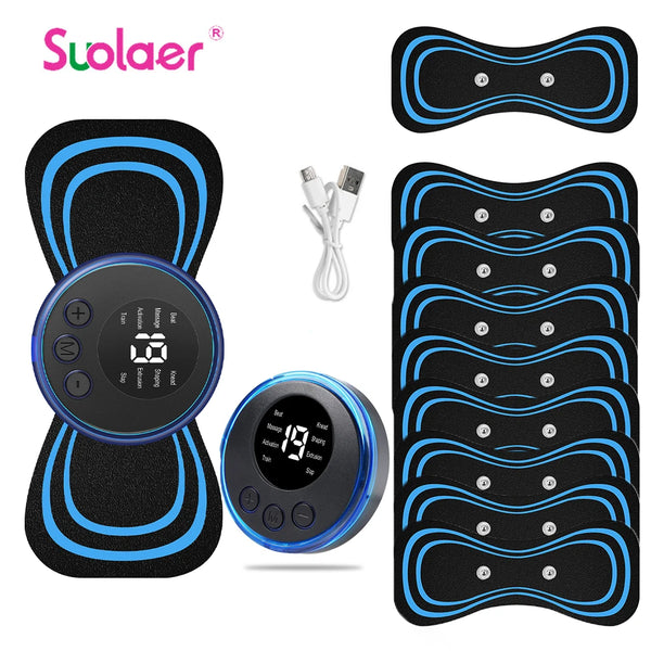 Mini Portable EMS Neck Massager – Wireless Muscle Pain Relief