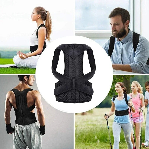 Reinforced Lumbar Posture Corrector Vest – Full Back & Shoulder Alignment Brace