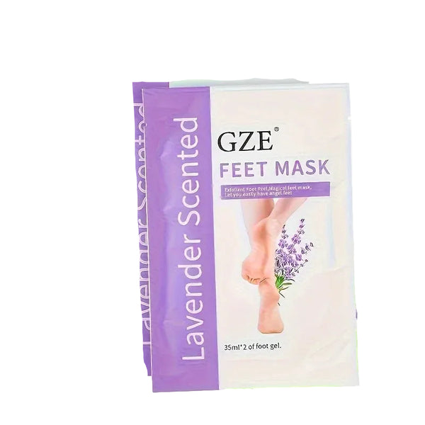 GZE Foot Peel Mask – Exfoliating Feet Mask for Dry, Rough & Cracked Heels, Callus & Dead Skin Removal