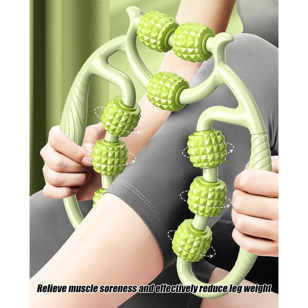 Handheld Deep Tissue Massage Roller – Trigger Point Foam Myofascial Tool for Neck, Thigh, Calf & Leg Recovery