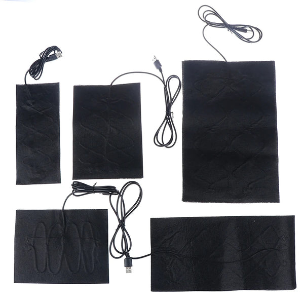 USB Carbon Fiber Heating Pad – Fast-Heating Infrared Body Warmer Electric Winter Heat Mat in 7 Sizes