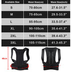 Full Back Posture Corrector Brace – Adjustable Shoulder Straightener for Upper & Lower Back Support