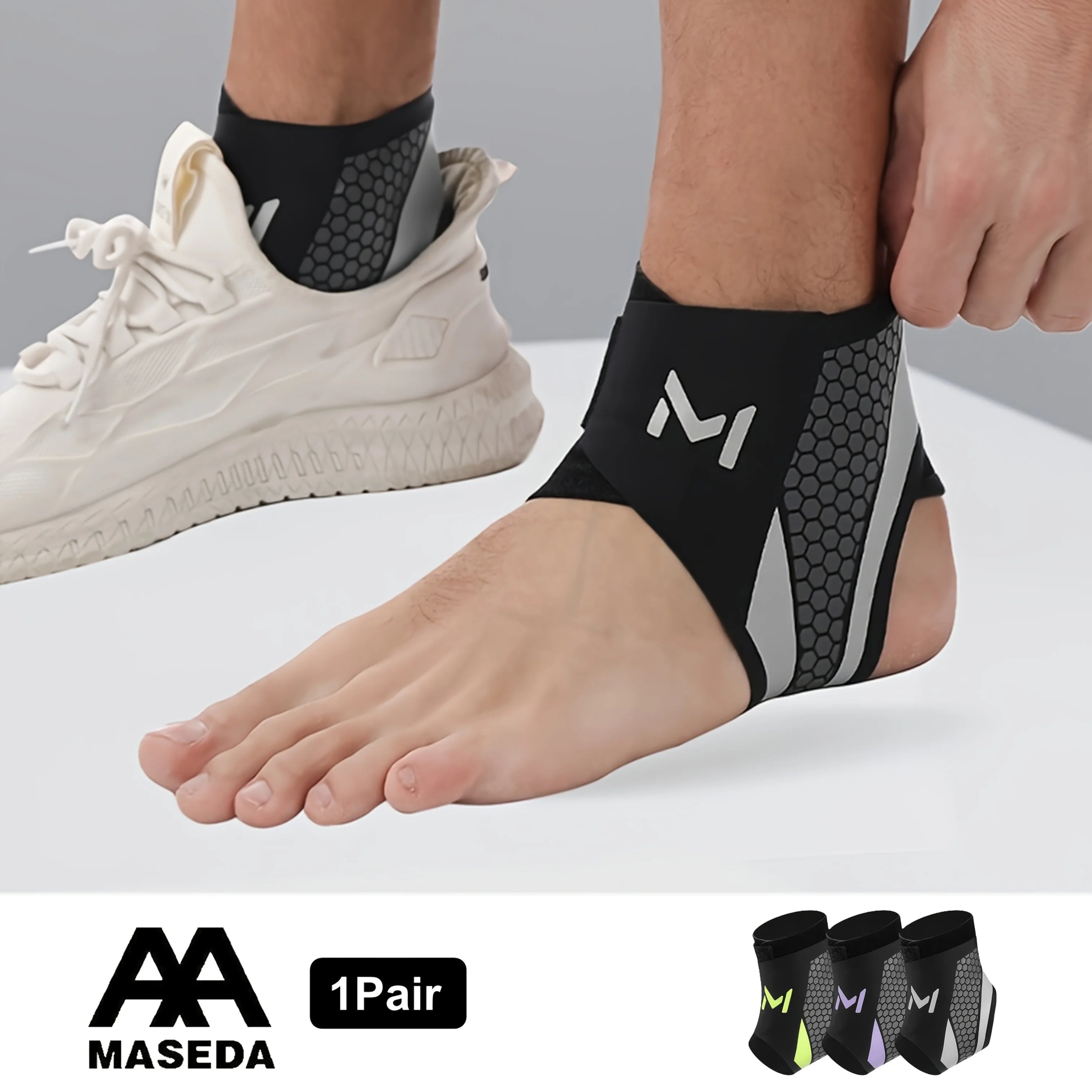 Adjustable Ankle Compression Support Strap – Breathable Lightweight Daily Use Ankle Brace