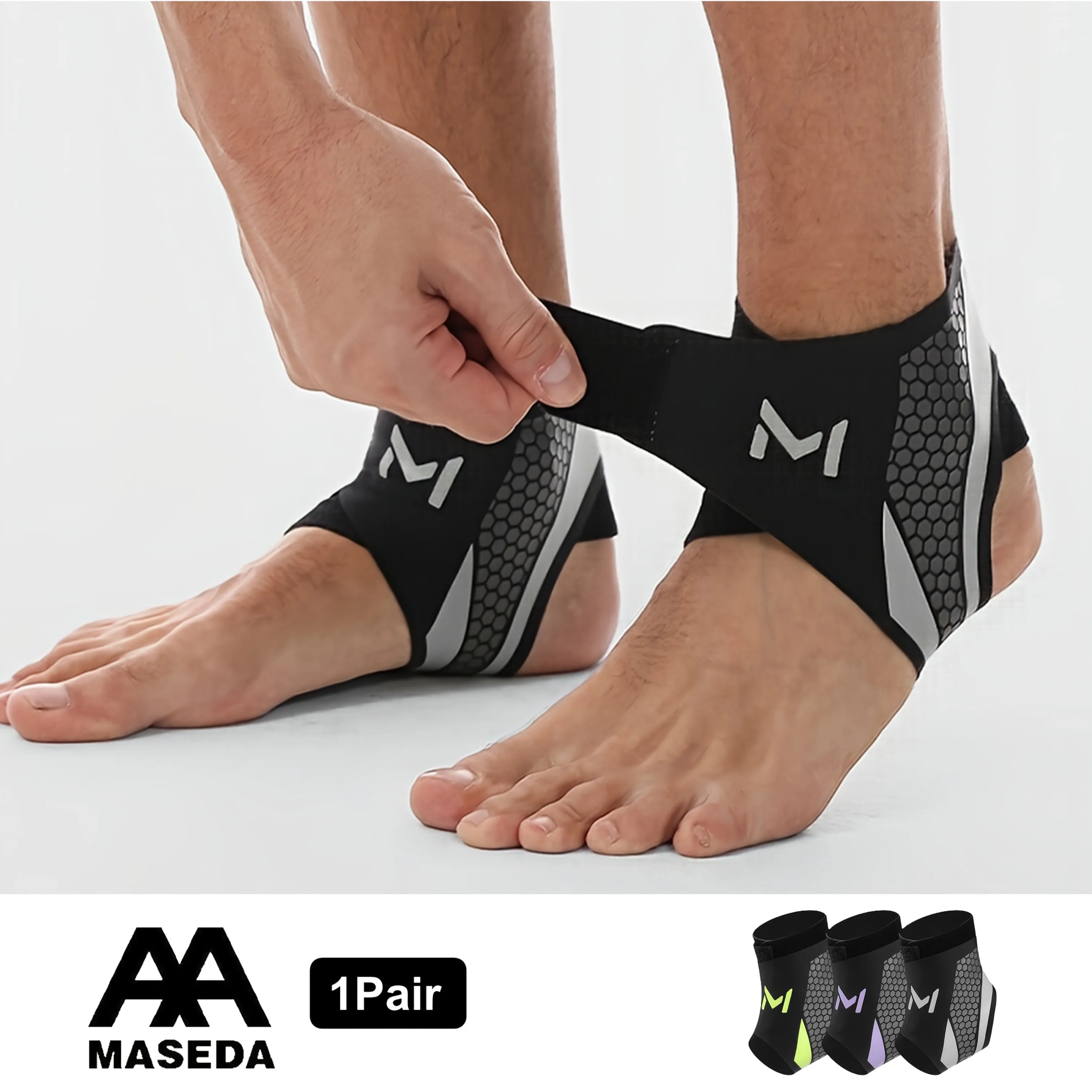 Adjustable Ankle Compression Support Strap – Breathable Lightweight Daily Use Ankle Brace