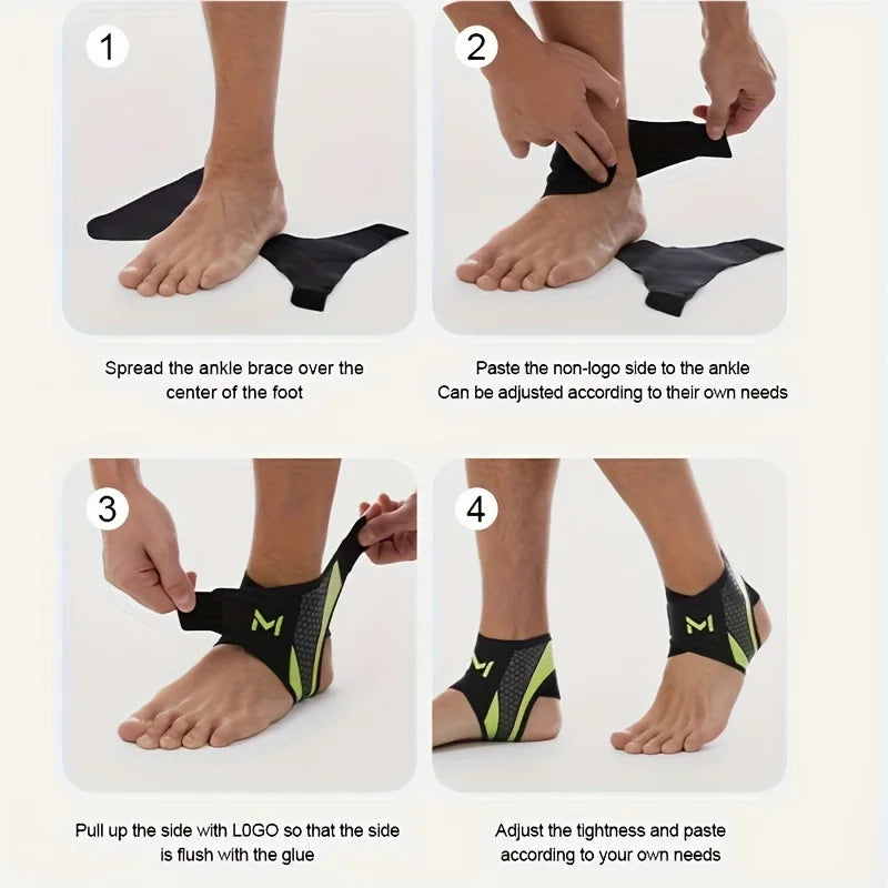 Adjustable Ankle Compression Support Strap – Breathable Lightweight Daily Use Ankle Brace