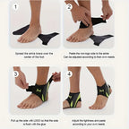 Adjustable Ankle Compression Support Strap – Breathable Lightweight Daily Use Ankle Brace