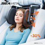 SEAMETAL Multifunctional Car Headrest 3D Memory Foam Neck Support Pillow Free-Adjustment Neck Protection Pillow for Traveling