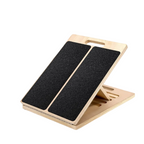 Slant Board Calf Stretcher – Incline Squat Stretch Board & Wood Wedge for Physical Therapy