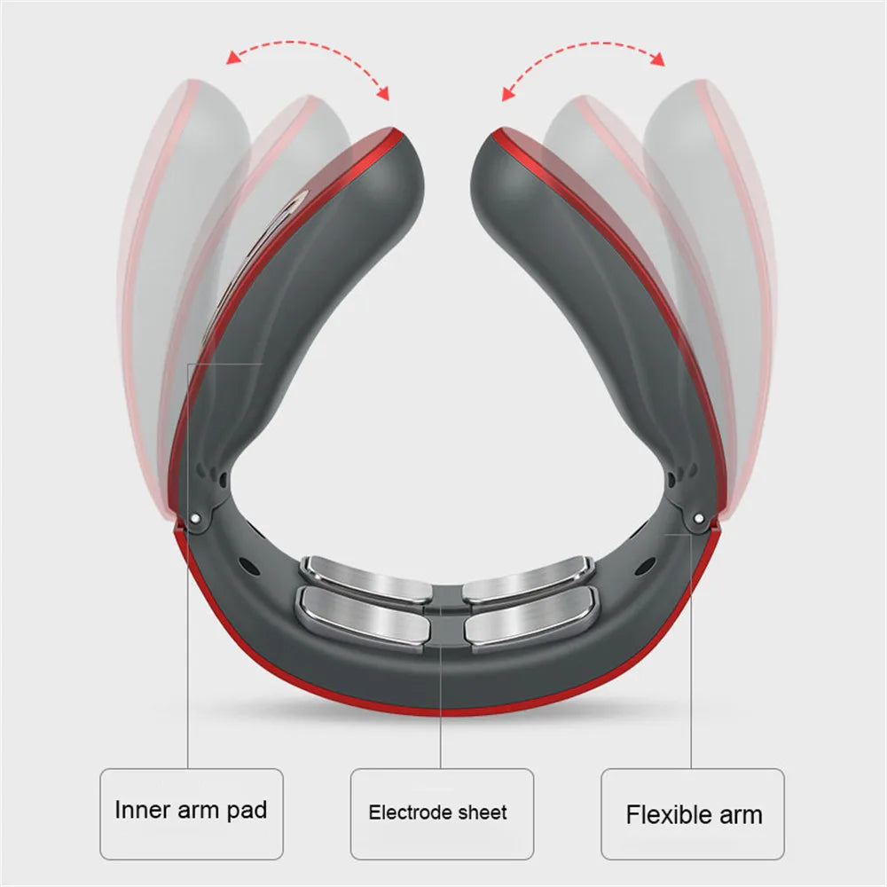 HEALTENCE Neck & Shoulder Pulse Massager – 6 Modes & 9 Levels