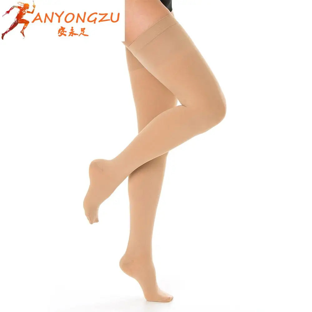 Medical Grade 30-40 mmHg Compression Stockings – Varicose Vein & Edema Support
