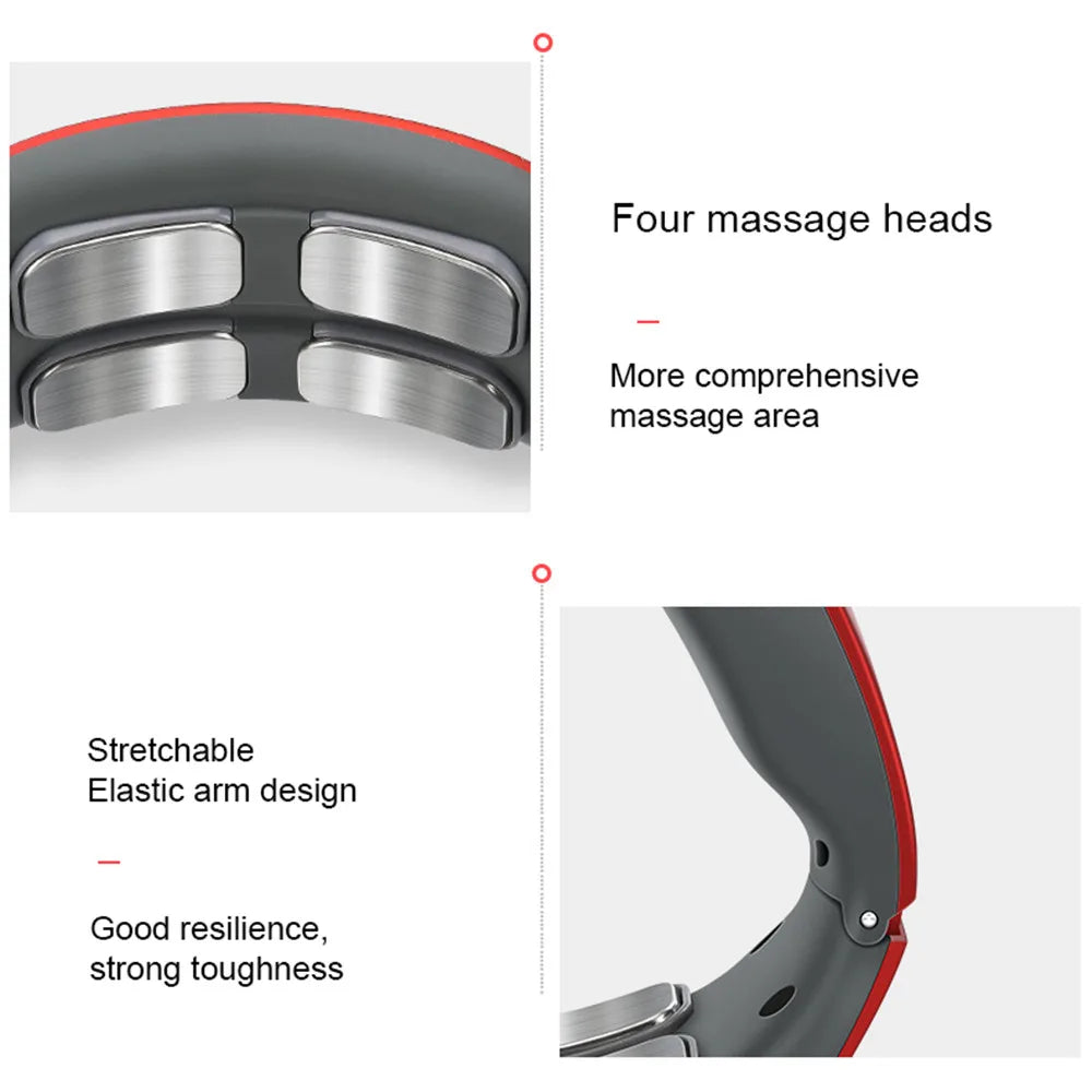 HEALTENCE Neck & Shoulder Pulse Massager – 6 Modes & 9 Levels