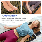 Pranamat Eco Lotus Spike Acupressure Mat – Kuznetsov’s Applicator for Neck, Foot, Back & Yoga Massage