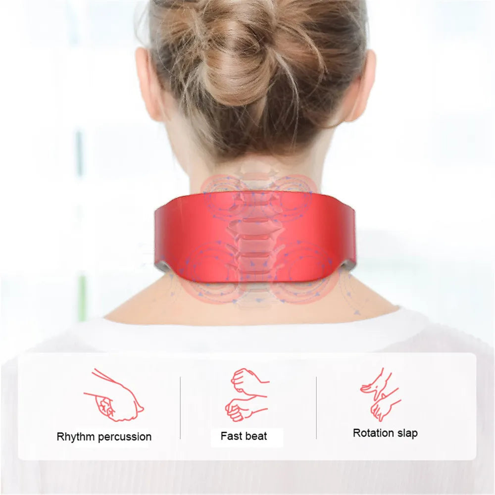 HEALTENCE Neck & Shoulder Pulse Massager – 6 Modes & 9 Levels
