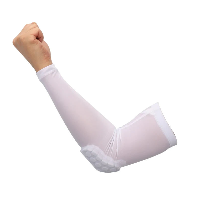 Padded Basketball Arm Sleeve & Elbow Protector – Breathable Compression Shooter Sleeve