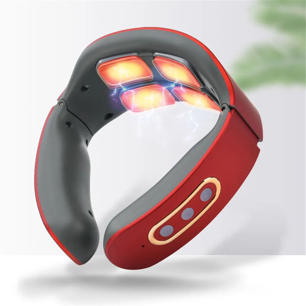HEALTENCE Neck & Shoulder Pulse Massager – 6 Modes & 9 Levels
