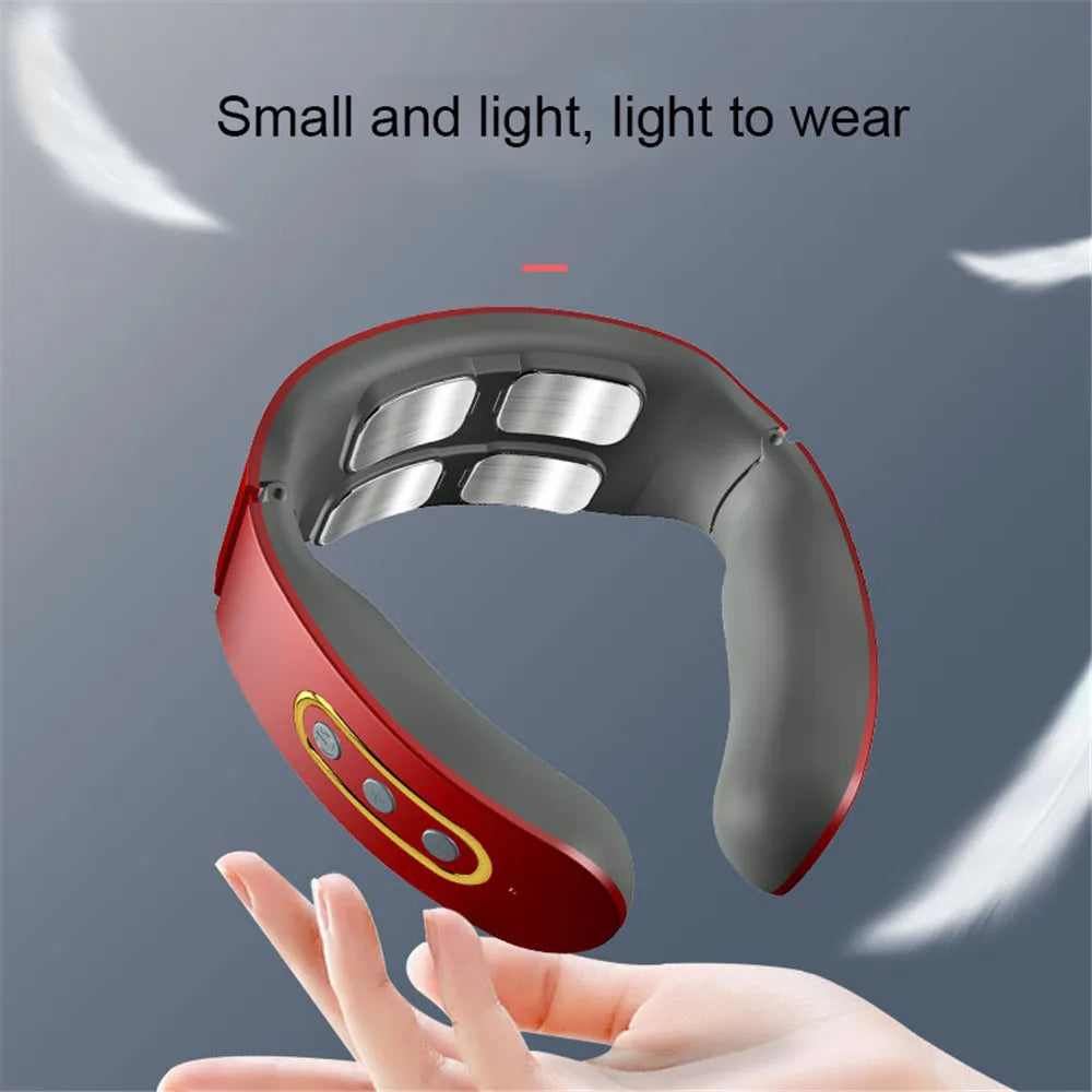 HEALTENCE Neck & Shoulder Pulse Massager – 6 Modes & 9 Levels