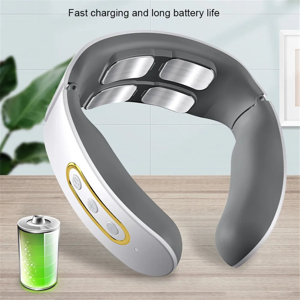 HEALTENCE Neck & Shoulder Pulse Massager – 6 Modes & 9 Levels