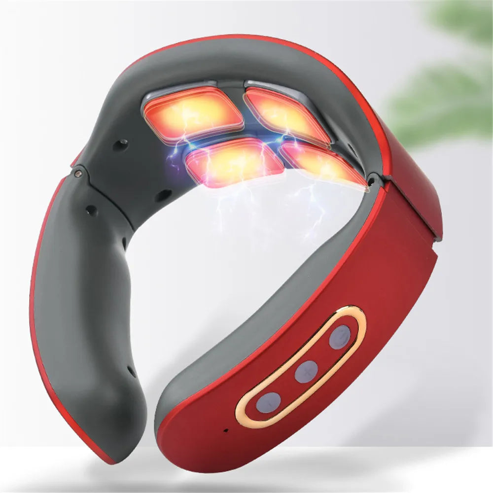 HEALTENCE Neck & Shoulder Pulse Massager – 6 Modes & 9 Levels