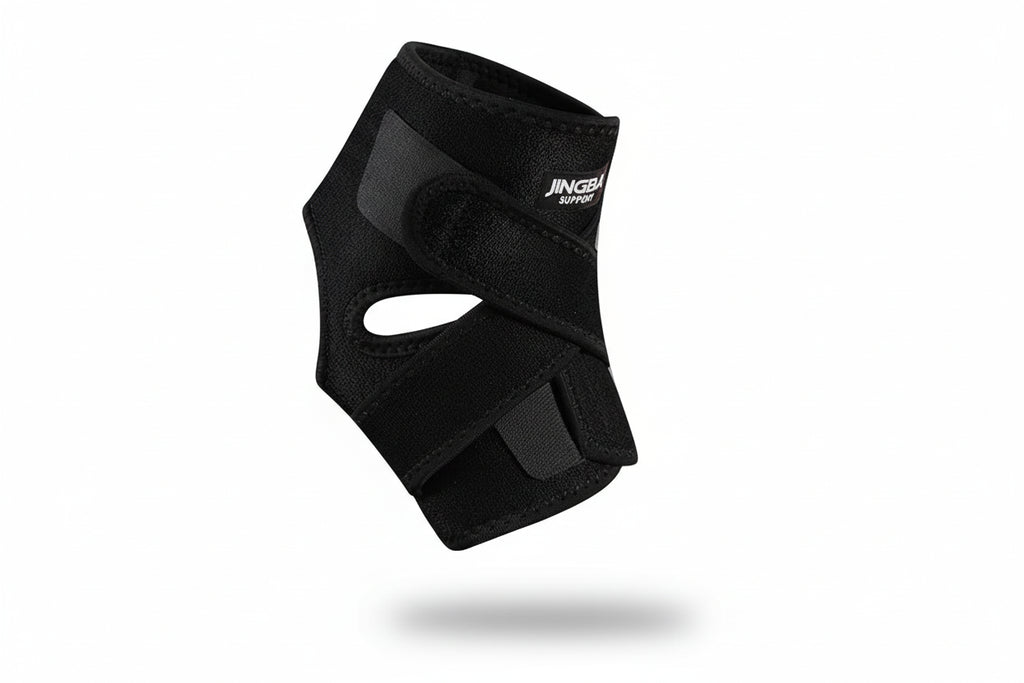 JINGBA Adjustable Compression Ankle Brace – Sports Ankle Joint Protector for Support & Stability