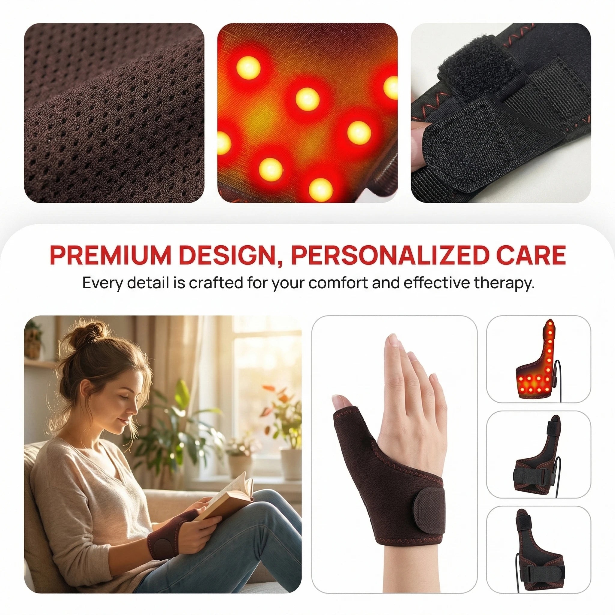 Electric Heating Wrist Massager – Vibration & Hot Compress Brace