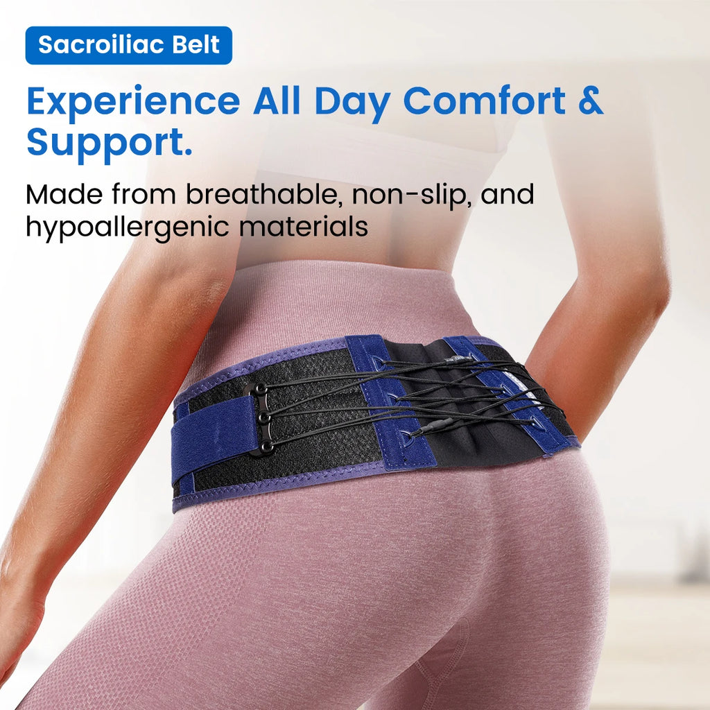 Sacroiliac SI Joint Hip Belt – Pelvic Support for Sciatica & Joint Pain Relief