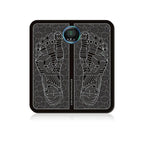 Electric USB Charging Foot Massage Mat Relaxes Foot Acupoint Massage Mat Improves Blood Circulation 8 Modes 19 Level Relaxation