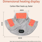 HEALTENCE Electric Heating Shoulder & Neck Pad – 3-Gear Thermal Vibration Massager