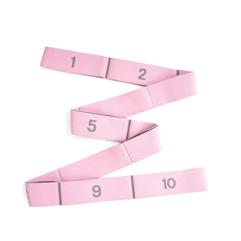 Multi Stage Yoga Stretch Band Latin Dance Stretch Band Correct Posture 11 Grid Elastic Band Digital Band Pose Band