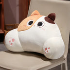 Thickened Cat Back Cushion Siamese Calico Cat Sofa Bed Chair Lumbar Support Cushion Comfortable Throw Pillow Home Decor Girl