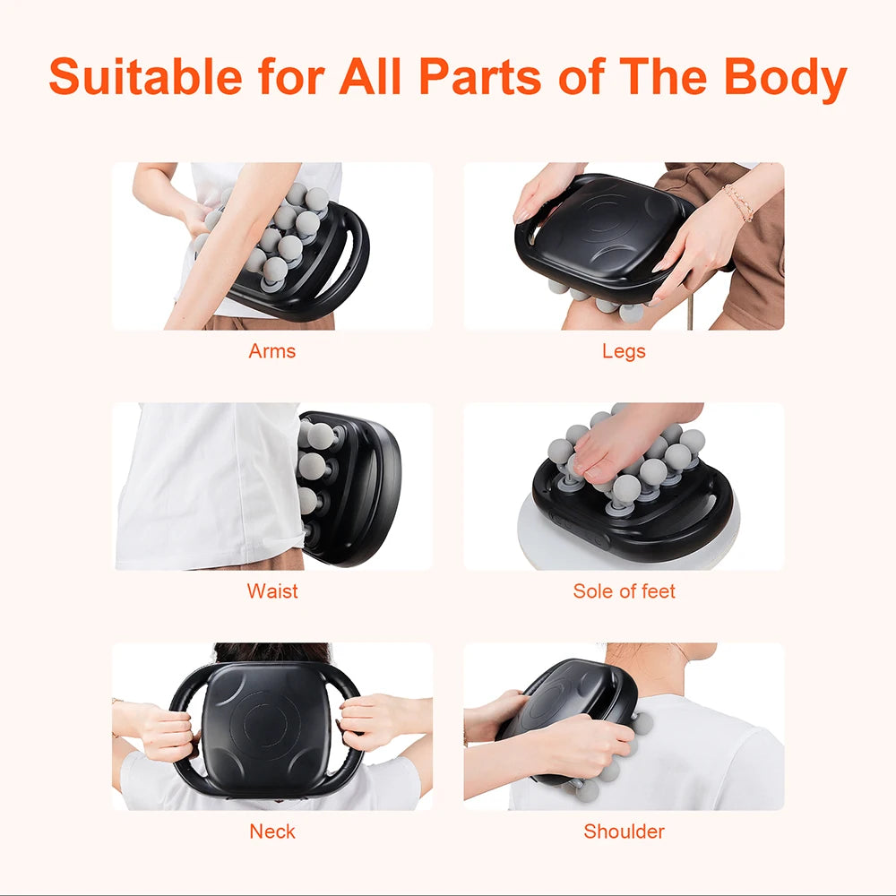 16-Head Fascia Gun – High-Frequency Vibration Body Massage Gun for Waist, Back, Neck & Shoulder Muscle Relief