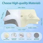 2-in-1 Orthopedic Memory Foam Cervical Pillow – Side & Back Sleeper Support