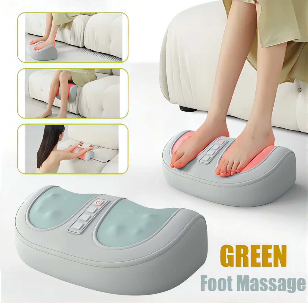 Foot Massager with Heat Electric Kneading Plantar Fasciitis Treatment Machine Circulation for Foot Calf Massage Gift for Dad Mom