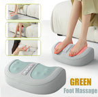 Foot Massager with Heat Electric Kneading Plantar Fasciitis Treatment Machine Circulation for Foot Calf Massage Gift for Dad Mom