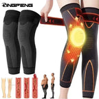Non-Slip Elastic Long Leg Sleeve Knee Pads – Pressurized Running & Sports Warm Leg Protection