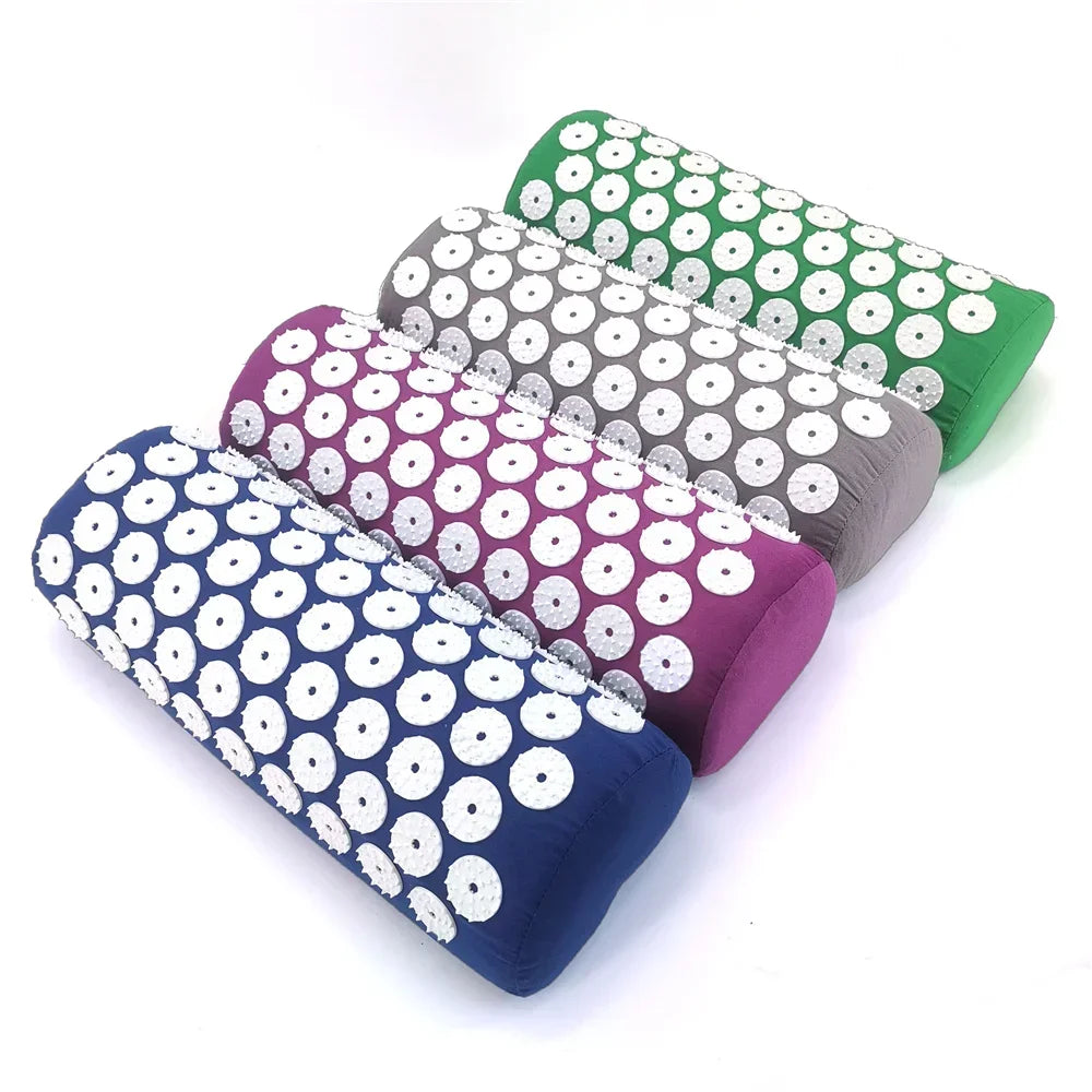 Acupressure Mat & Pillow Set – Spike Cushion Yoga Mat for Back, Body & Stress Pain Relief