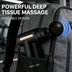 Fascial Percussion Massage Gun – LED Touch Screen with 4 Replaceable Heads for Body Relaxation