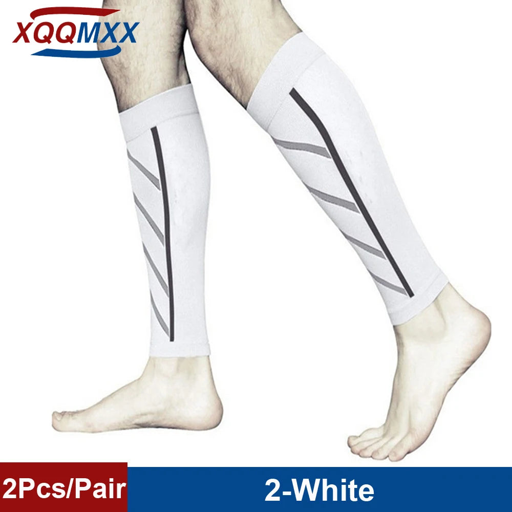 1Pair Sport Compression Calf Sleeves for Men & Women (20-30mmhg) - Footless Compression Socks for Shin Splints Running Cycling