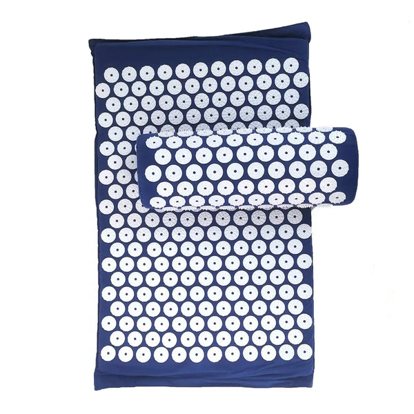 Acupressure Mat & Pillow Set – Spike Cushion Yoga Mat for Back, Body & Stress Pain Relief
