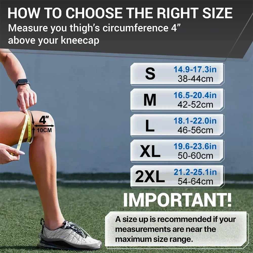 Copper-Infused Full Leg Compression Sleeve – Knee & Calf Support for Sports & Recovery