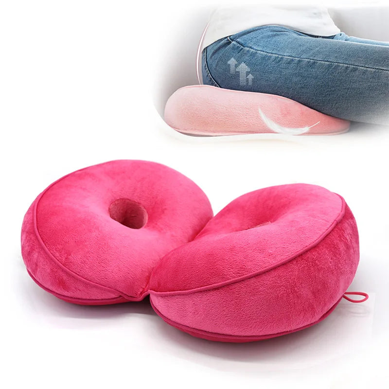 Multifunction Dual Comfort Orthopedic Cushion Pelvis Pillow Memory Foam Hip Lift Hips Up Seat Cushion for Pressure Relief