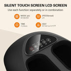 Electric Shiatsu Foot Massager with Heat – Deep Kneading & Air Compression for Foot Wellness (Fits Size 13)