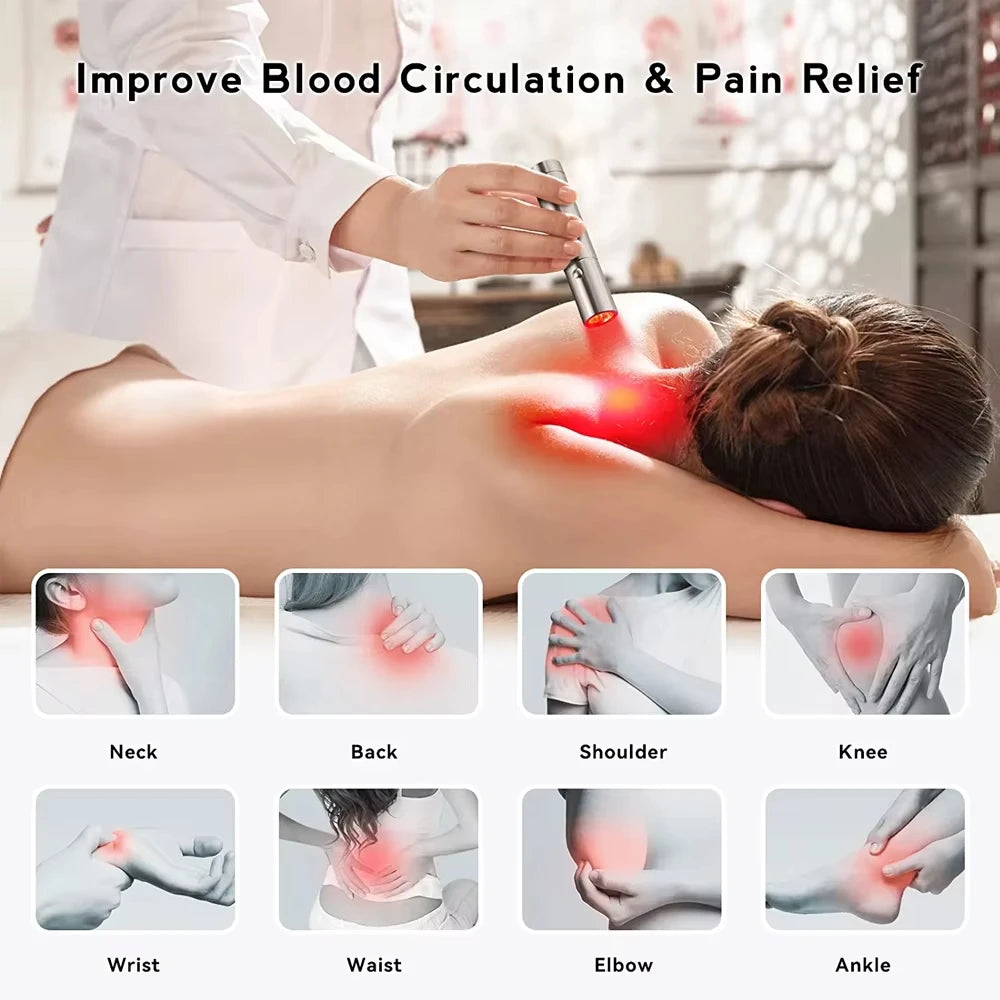 Red & Infrared Light Therapy Device – LED Face Light for Muscle Pain Relief, Anti-Wrinkle & Skin Tightening