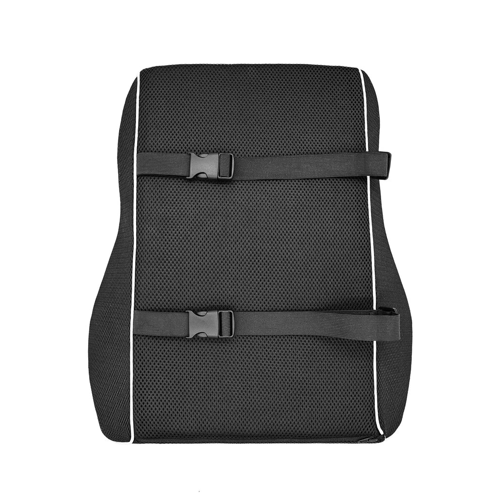 HEALTENCE Memory Foam Lumbar Back Cushion – Ergonomic Car & Office Support